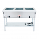 Empura E-ST-120/3 3 Pan Electric Steam Table with Undershelf - Open Well - 120V