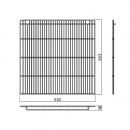 Empura W0402194 Coated Wire Shelf Middle Shelf for ETM-72 and ETM-72F Refrigeration