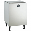 Scotsman HST21-A Stainless Steel 21 1/2" Wide Cabinet-Style Ice Machine Stand With Reversible Locking Door For Meridian HID525 Or HID540 Ice And Water Dispenser