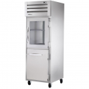 True STA1R-1HG/1HS-HC 27.5" Spec Series Reach-In 1-Section Refrigerator With 1 Glass And 1 Solid Half Door, Aluminum Interior And Chrome Shelves With Hydrocarbon Refrigerant, 115 Volts