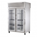 True STR2RPT-2G-2S-HC 2-Section 53" Wide Front 2-Glass/Rear 2-Solid Door Pass-Thru Refrigerator