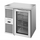 True TBR32-RISZ1-L-S-G-1 Stainless Steel 32" Glass Door Back Bar Refrigerator with LED Interior Lighting