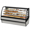 True TDM-DC-77-GE/GE-S-S 77" Stainless Steel Curved Glass Dry Bakery Display Case with Stainless Steel Interior