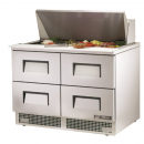 True TFP-48-18M-D-4 48 1/8" Four Drawer Salad / Sandwich Prep Refrigerator with 18 Pans and 134A Refrigerant - 115V