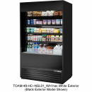 True TOAM-48-HC~NSL01 White 48" Wide Non-Standard-Look R290 Hydrocarbon Open Vertical Air Curtain Refrigerated Merchandiser, 208-230V 1 1/2 HP