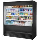 True TOAM-72-HC~NSL01 Black 72" Wide Non-Standard-Look R290 Hydrocarbon Open Vertical Air Curtain Refrigerated Merchandiser, 208-230V 2 1/4 HP