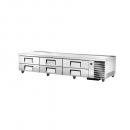 True TRCB-110 110" Six Drawer Refrigerated Chef Base 