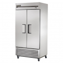 True TS-35 40" TS Series Reach-In 2-Section Refrigerator With 2 Solid Doors With Stainless Steel Interior And 6 PVC Coated Shelves, 115 Volts