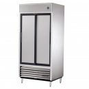 True TSD-33 40" TSD Series Reach-In Refrigerator With 2 Stainless Steel Sliding Doors, Aluminum Interior And 6 PVC Coated Shelves, 115 Volts