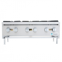 Empura EMHP6-HD 36" Stainless Steel Heavy Duty Gas Hot Plate With 6 Burners, 159,000 BTU