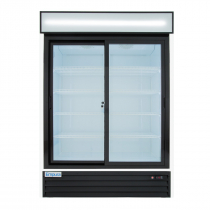 Empura ESM-50W 52.1" White Sliding Glass Door Merchandiser Refrigerator With 2 Doors, 50 Cubic Ft, 115 Volts