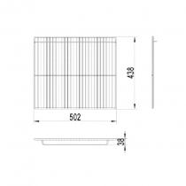 Empura W0402200 Coated Wire Shelf for EDM-12 Refrigeration