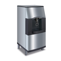 Manitowoc SPA162 22" Wide 120 lb Capacity ADA Compliant Stainless Steel Exterior Floor Model Touchless Lever Ice Dispenser, 115V