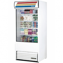 True TAC-36-LD 36-Inch Wide Refrigerated Vertical Air Curtain Merchandiser w/LED Lighting - White Exterior