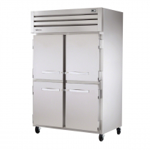 True STR2H-4HS Specification Series Two Section Reach In Heated Holding Cabinet Four Solid Half Doors - 56 Cu. Ft.