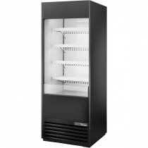 True TOAM-30-HC~NSL01 Black 30" Wide Non-Standard-Look R290 Hydrocarbon Open Vertical Air Curtain Refrigerated Merchandiser, 115V 3/4 HP