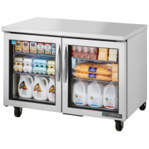 True TUC-48G-HC-LD 48" Undercounter Refrigerator with Glass Doors