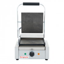 Empura E-SG-811/F Single Flat Commercial Panini Sandwich Grill - 120V, 1750W