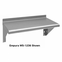 Empura EM-SS-WS-1260 12" x 60" Stainless Steel Solid Wall Shelf