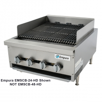 Empura EMSCB48-HD 48" Heavy Duty Gas Charbroiler, 160,000 BTU