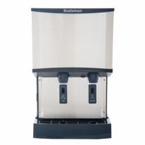 Scotsman HID540W-1 500 LB Meridian Water-Cooled Nugget Ice Machine Dispenser with Water Dispenser