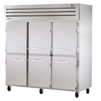 True STA3F-6HS Spec Series 77.75" Three-Section Half-Door Reach-In Freezer - 85 Cu. Ft.