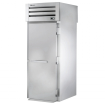 True STR1RRT-1S-1S 35" Wide Front/Rear Solid Door Roll-Thru Refrigerator