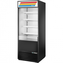 True TOAM-30-HC~TSL01 Black 30" Wide Standard-Look R290 Hydrocarbon Insulated Vertical Open Air Curtain Refrigerated Merchandiser, 115V 3/4 HP