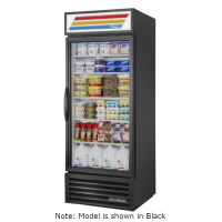 True GDM-26-HC~TSL01 30" White Glass Door Refrigerated Merchandiser with LED Lighting - 115V