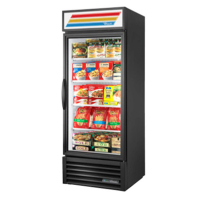 True GDM-26F-HC~TSL01 30" Black Glass Door Merchandiser Freezer with LED Interior Lighting - 115V