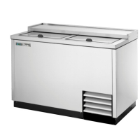 True T-50-GC-S-HC 49 5/8" Stainless Steel Glass Froster and Plate Chiller with 5 Shelves and Hydrocarbon Refrigerant - 115V