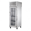 True STR1HPT-1G-1S Specification Series Pass-Through Heated Holding Cabinet with Glass Front Door and Solid Rear Door - 31 Cu. Ft.