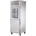 True STR1R-1HG/1HS-HC 27.5" Spec Series Reach-In 1-Section Refrigerator With 1 Glass And 1 Solid Half Door, Stainless Steel Interior And 1 Interior Kit With Hydrocarbon Refrigerant, 115 Volts