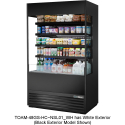 True TOAM-48GS-HC~NSL01 White 48" Wide Glass-Sided Non-Standard-Look R290 Hydrocarbon Open Vertical Air Curtain Refrigerated Merchandiser, 208-230V 1 1/2 HP