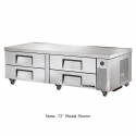 True TRCB-79 79" Four Drawer Refrigerated Chef Base 